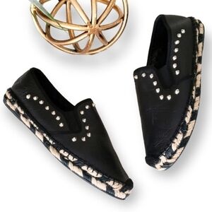 ASH Italia Zest Spiky Studded Espadrilles Size 37